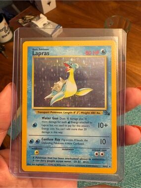 custom holographic trading cards English Pokemon 048/202 Lapras Holo (Snowflake Stamped Promo)